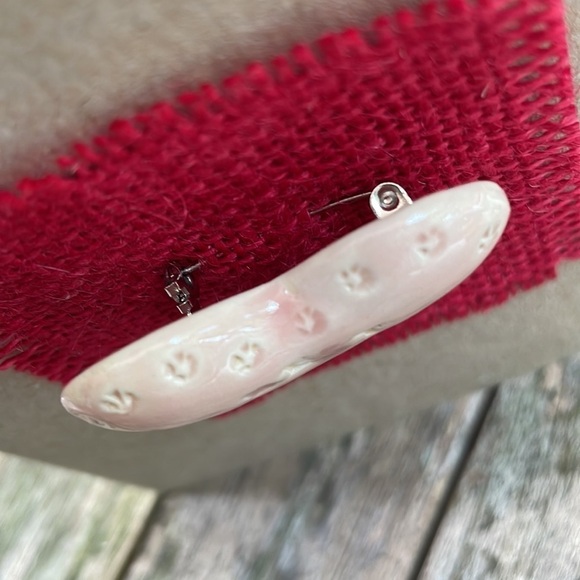 Pink Best Kind Ceramic Stone Handmade Heart Pin - Picture 3 of 9